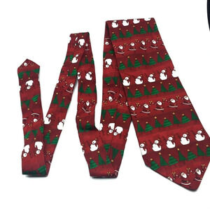NWT Hallmark Holiday Snowman Christmas Neck Tie